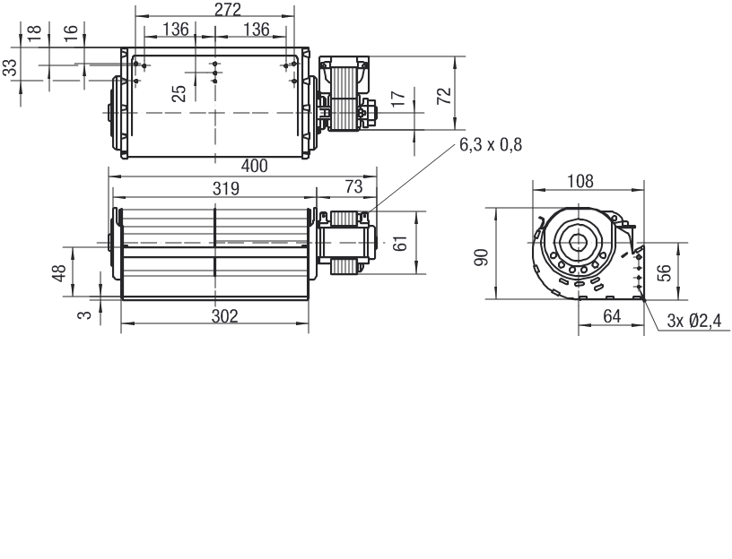 Чертеж QLN65/0030-3038